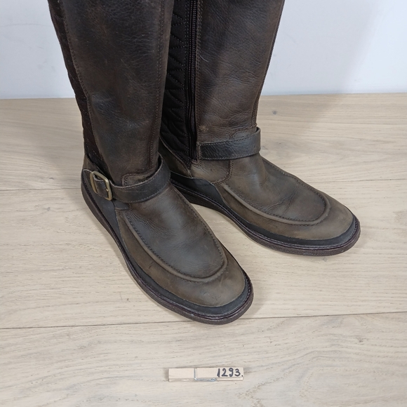 Merrell Boots Women 7.5 Brown Leather Tall Faux Fur Warm Winter Insulated 1293 - Picture 14 of 14